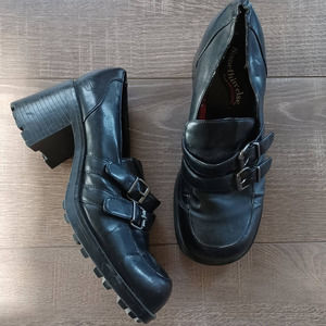 Sketchers Something Else Vtg Y2K Chunky Heel Platform Loafers 8.5